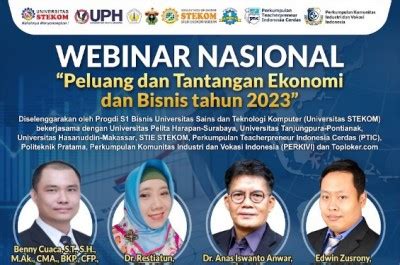 WEBINAR NASIONAL Peluang Dan Tantangan Ekonomi Dan Bisnis Tahun 2023