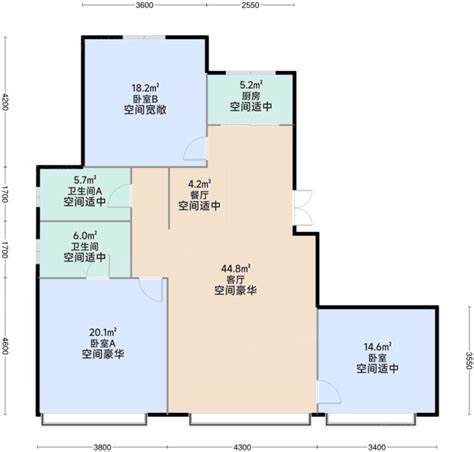 乌鲁木齐源凯·第一城三期3室2厅2卫1厨15095㎡户型图 乌鲁木齐房天下