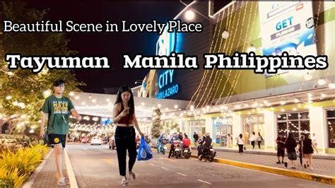 Beautiful Street Scene Premiere Mall Sm San Lazaro Tayuman Manila