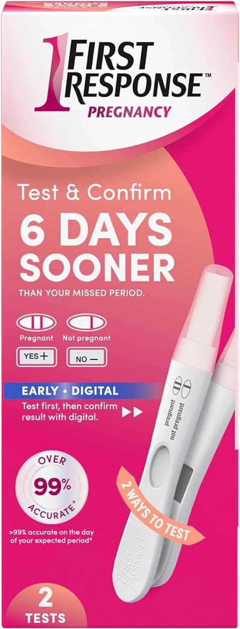 First Response Test And Confirm Pregnancy Test Unisex Adult