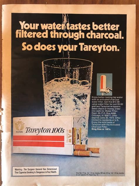 Vintage Tareyton 100s Cigarette Ad Etsy