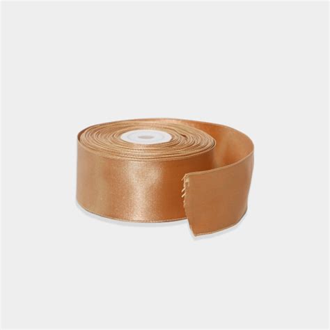 Ribbon Cm Bronze Satin Ribbon Roll M Box Pac Malaysia