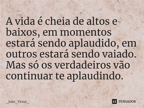 A Vida Cheia De Altos E Baixos Em Jo O Victor Pensador