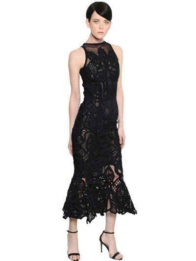 JONATHAN SIMKHAI RUFFLED LACE TULLE MERMAID DRESS Jonathansimkhai