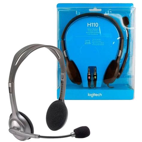 Logitech H Stereo Headphone With Mic Dual Jack