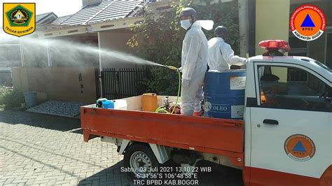 Disinfektan 12 Kantor Cabang PDAM Kabupaten Bogor Oleh BPBD