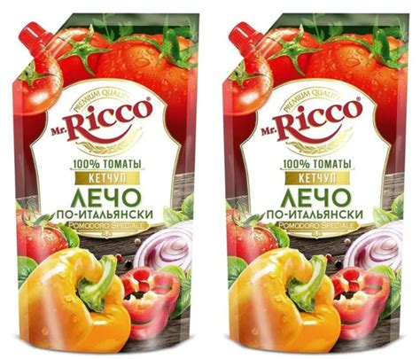 Mr.Ricco Кетчуп Лечо по-итальянски, 300 г, 2 шт - купить с доставкой по ...