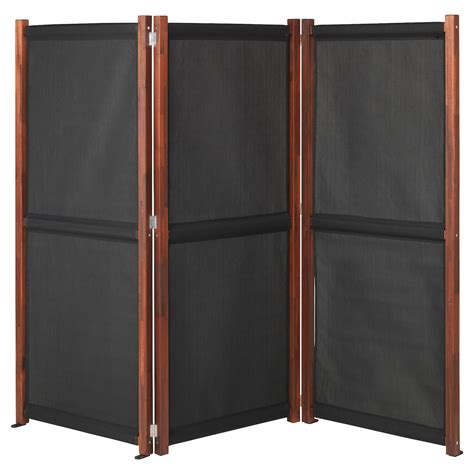 Sl Tt Privacy Screen Outdoor Black Brown Stained X Cm Ikea