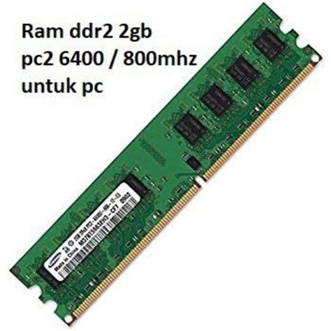 Jual RAM PC DDR 2 2 GB Memory RAM Pc DDR 2 2 GB Memory Cpu Komputer