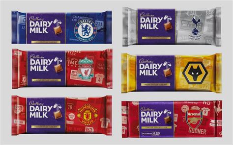 Cadbury Chocolate Bars Packaged In EPL Club Colors Now Available