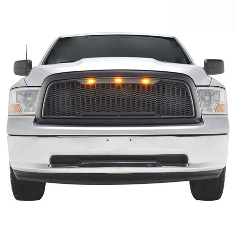 09-12 Dodge Ram 1500 Matte Black ABS LED Impulse Mesh Grille (41-0180M ...