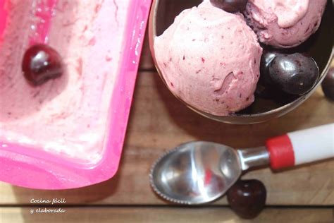 Helado De Cerezas Light Sin Azucar Ni Grasas Cocina