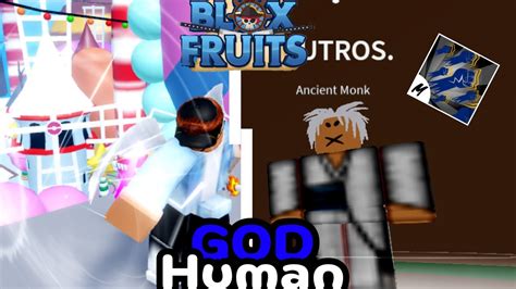 Meu NOVO Estilo De LUTA GOD HUMAN No BLOX FRUITS YouTube