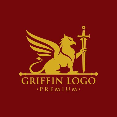 Vintage Griffin, Griffon Logo Design 15087907 Vector Art at Vecteezy