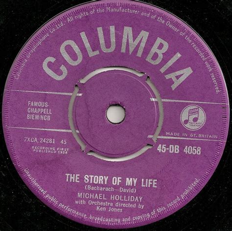 Michael Holliday - The Story Of My Life (1958, Vinyl) | Discogs