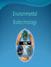 Environmental Biotechnology Ppt Introduction Environmental