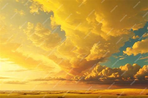 Premium Photo | Yellow Sky Background Sunset Sky Background Yellow Sky ...