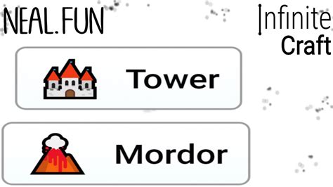 How To Make Tower In Infinite Craft How To Make Mordor In Infinite