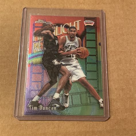 Topps Chrome Tim Duncan Hr Highlight Reel San Antonio Spurs