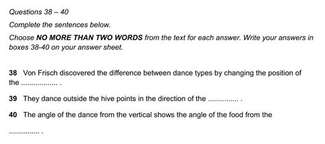 IELTS Reading Sentence Completion Questions IELTS Jacky