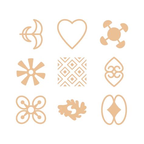 Premium Vector Hand Drawn African Symbol Set