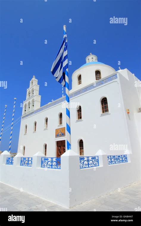 Church Of Panagia Of Platsani Oia Santorini Greece Stock Photo Alamy