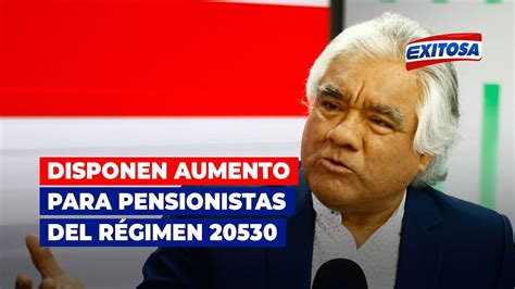 Gabriel Bustamante Disponen Aumento De 30 Soles Para Pensionistas