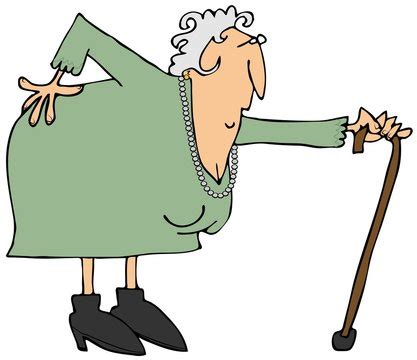 Funny Old Woman Cartoon