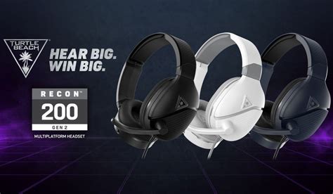 Turtle Beach S Redesigned Recon 200 Gen 2 Powered Multiplatform Gaming Headset Is Now Available