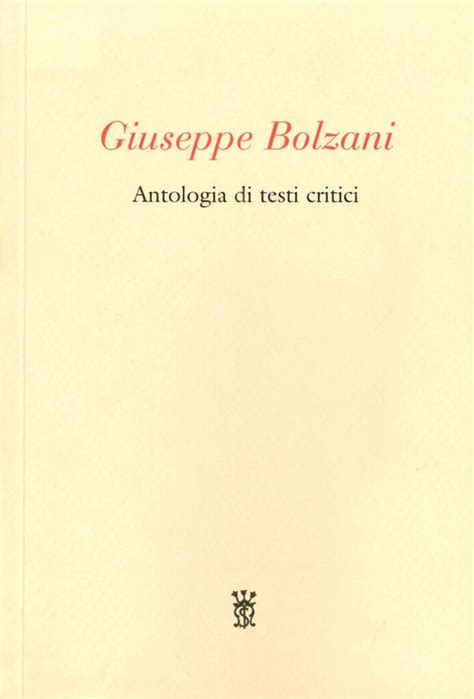 Giuseppe Bolzani Testi Critici Museo D Arte Mendrisio