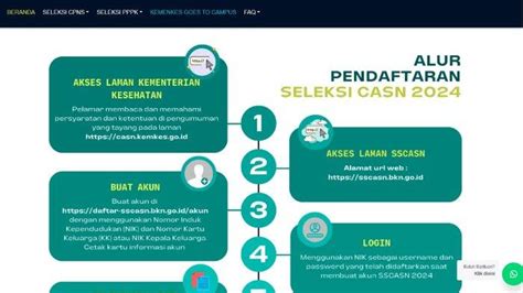 Link Pendaftaran CPNS Kemenkes 2024 Ikuti Cara Cek Formasi Tahapan