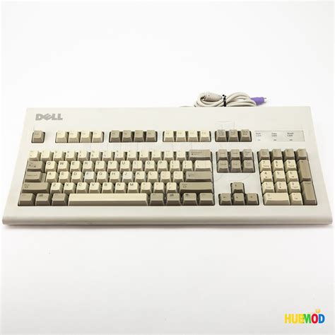 Vintage Dell Mechanical Keyboard White At101w Gyum90sk Black Alps