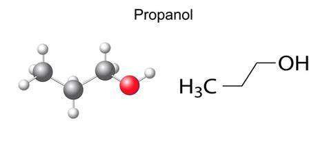 1 Propanol Skeletal Structure