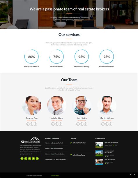 Real Estate Website Template | Realty Website Template