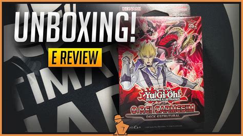 Unboxing Deck Estrutural O Rei Carmesim Yu Gi Oh Estampas Ilustradas