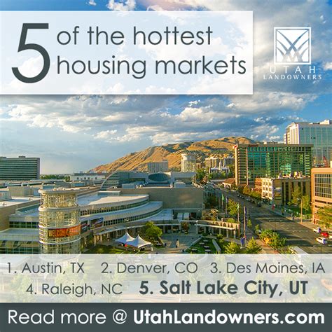 Five Hottest Us Housing Markets Where Supply Meets Demand Utah Land