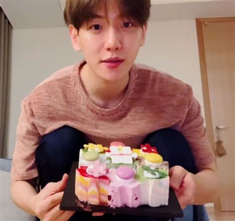 Chanbaek Birthday Cake Breakfast Desserts Food Byun Baekhyun