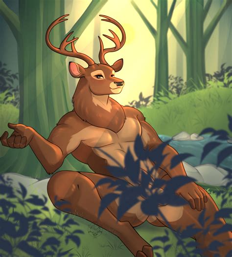 Rule 34 Anthro Anthrofied Antlers Ass Balls Bambi Film Blush Brown