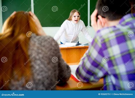 Angry Teacher Yelling Stock Image Image Of Punish People 92602751