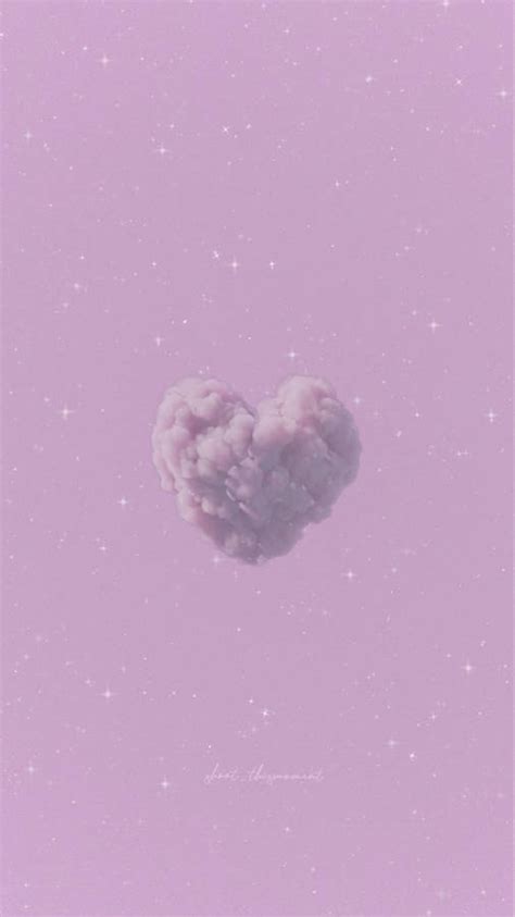 Download Purple Smoke Aesthetic Heart Wallpaper | Wallpapers.com