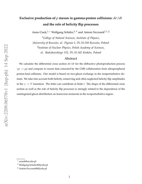 PDF Exclusive Production Of Rho Meson In Gamma Proton Collisions