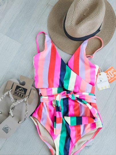 Cute Summer Swimsuit And Flip Flops Latest Fashion For Women Fashion