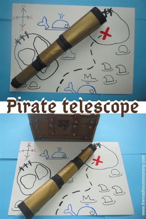 Diy Pirate Telescope Craft For Children Pirate Crafts Preschool