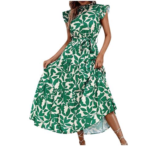 Miluxas Women's Summer Fashion formal Maxi Dresses Wedding Guest