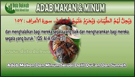 Adab Makan Dan Minum Sesuai Sunnah Khas Minuman