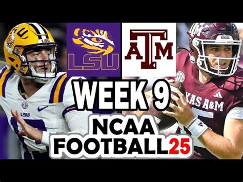 Lsu At Texas A M Week Simulation Rosters For Ncaa Youtube