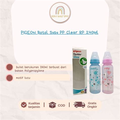 Jual Pigeon Botol Susu Pp Clear Rp Ml Shopee Indonesia