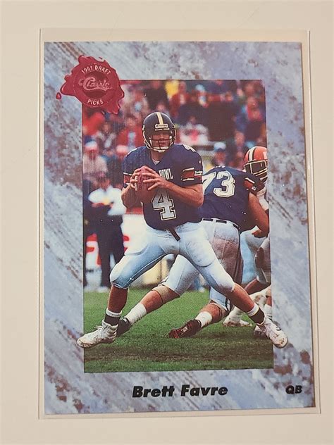 Brett Favre 1991 Classic Draft Picks RC Rookie Football Card - Etsy