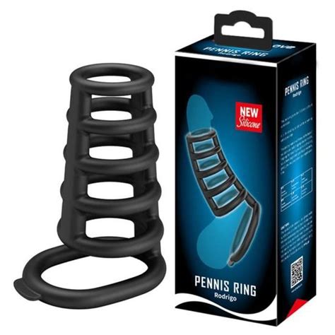 GAINE DE PENIS C Double anneau pénien en Silicone pour homme