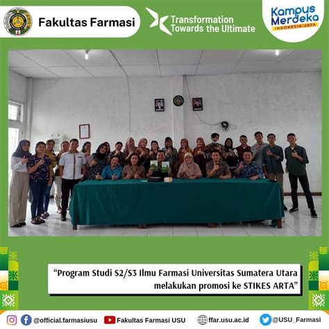 Program Studi S S Ilmu Farmasi Universitas Sumatera Utara Melakukan